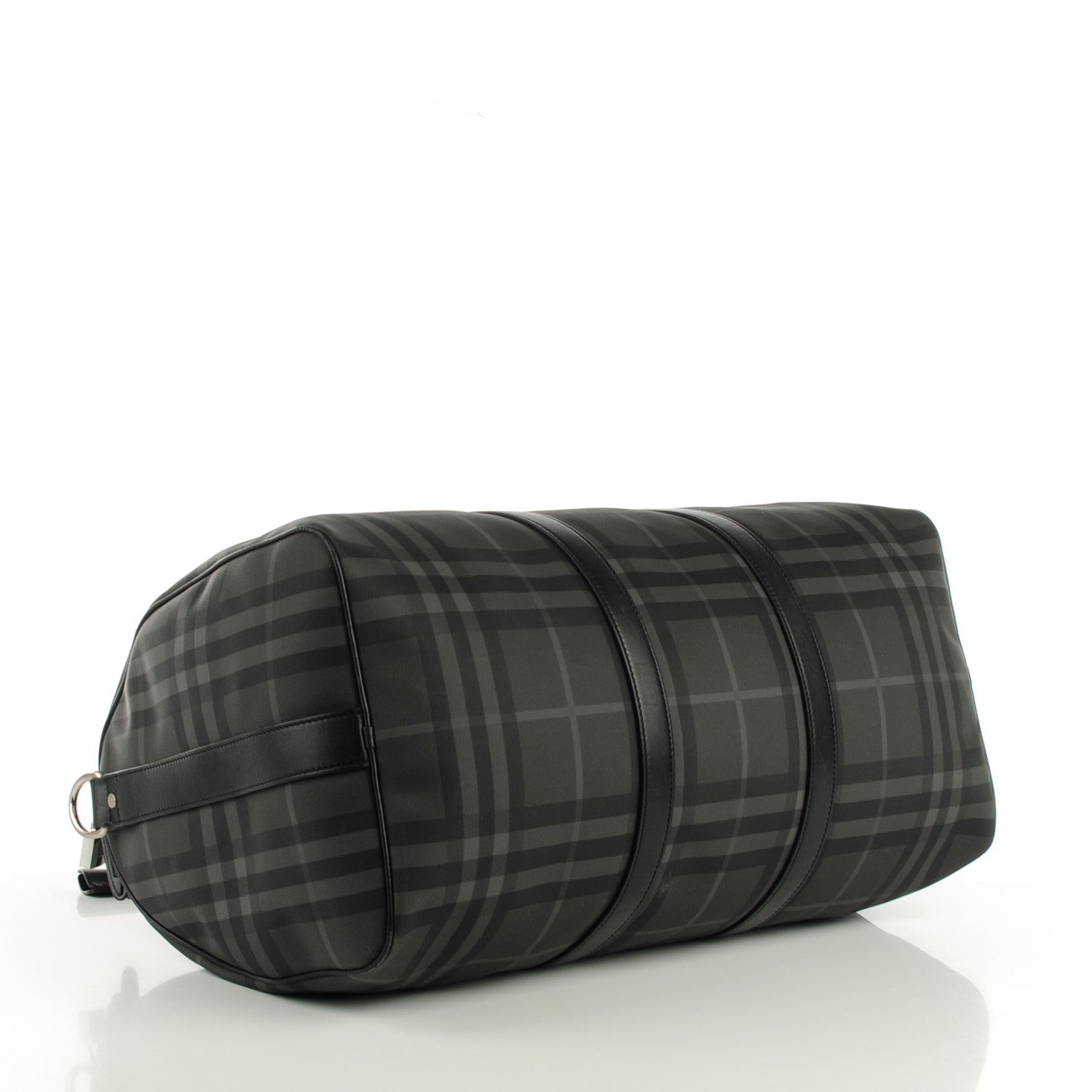 Burberry Nova Check Duffle Bag Black Charcoal 4 of 7