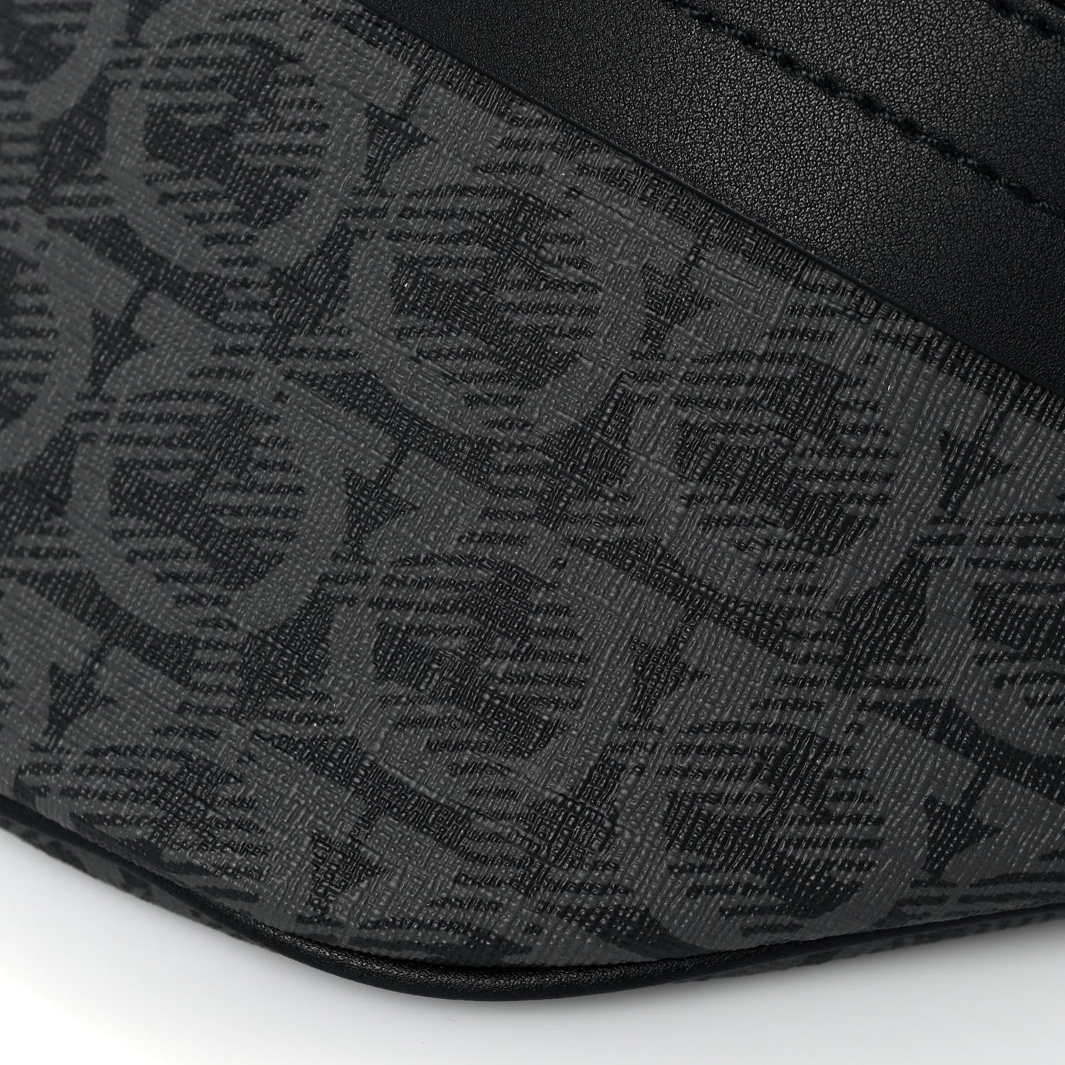 Salvatore Ferragamo Gancini Monogram Calfskin Waist Bag Black Grey 8 of 11