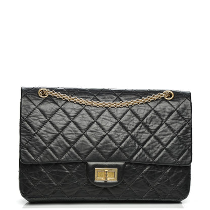 Chanel Aged Calfskin Quilted 50th Anniversary 2.55 Reissue 227 Flap Black 1 of 8