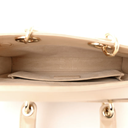 Christian Dior Lambskin Cannage Medium Lady D-Joy Sand 5 of 10