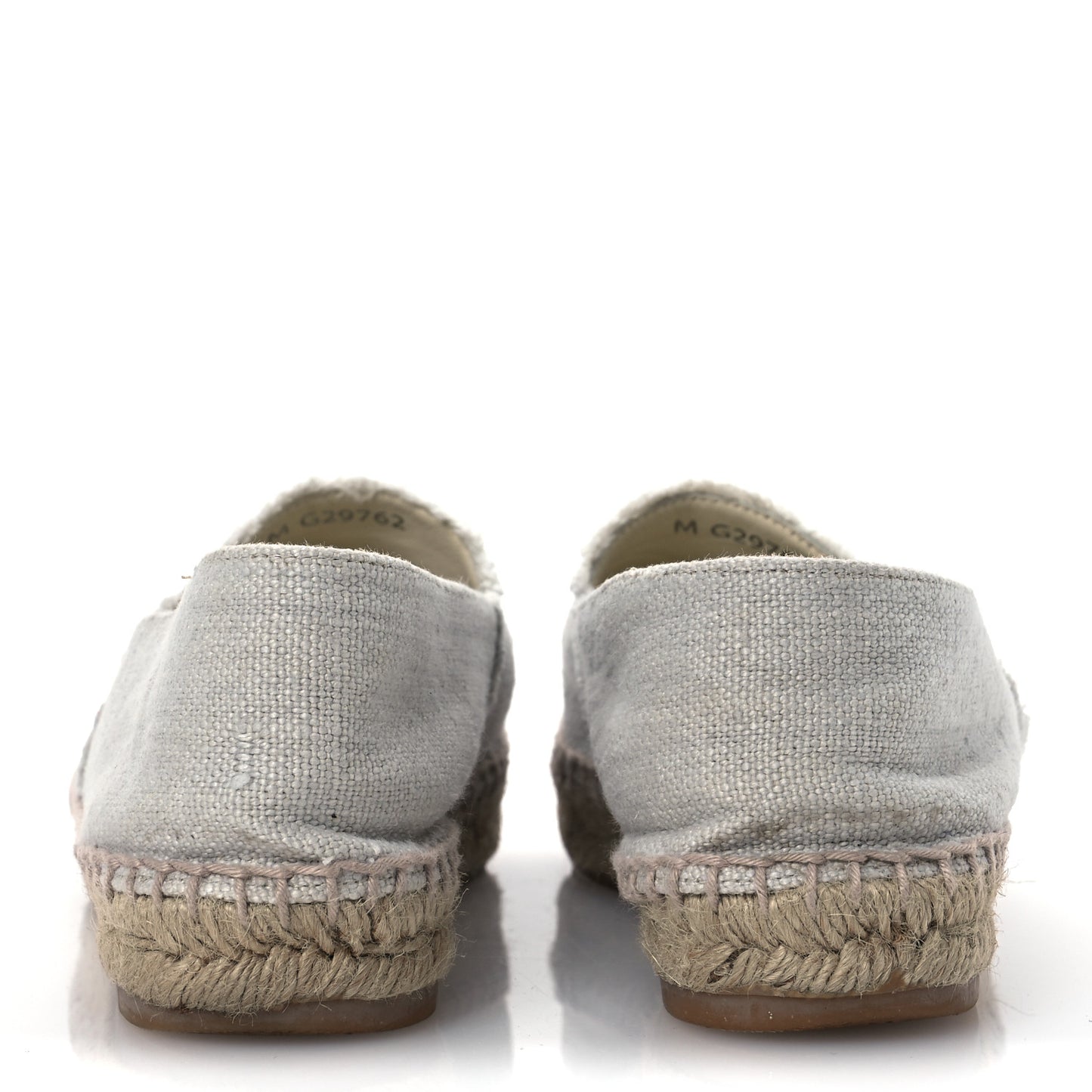 Linen CC Espadrilles 37 Beige Black