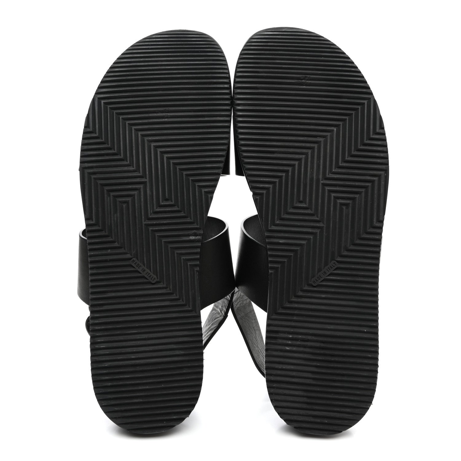 Hermes Calfskin Mens Takara Sandals 43 Black 5 of 15