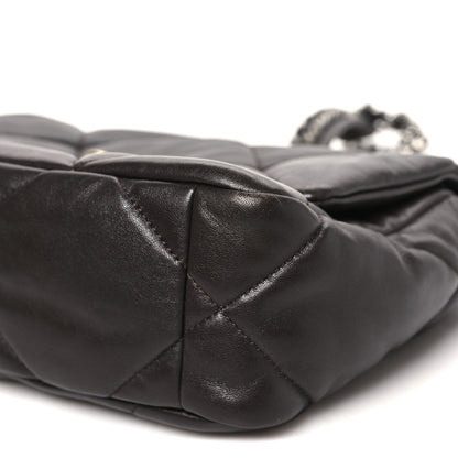 Chanel Lambskin Quilted Medium Chanel 19 Flap Dark Brown 10 of 11