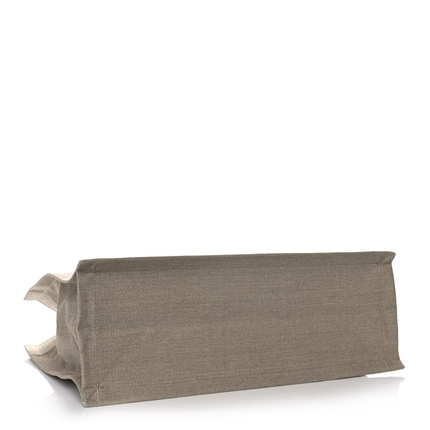 Saint Laurent Linen Calfskin Rive Gauche Tote Optic White 4 of 8