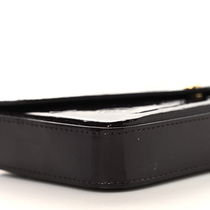 Louis Vuitton Vernis Pochette Felicie Chain Wallet Amarante 9 of 10