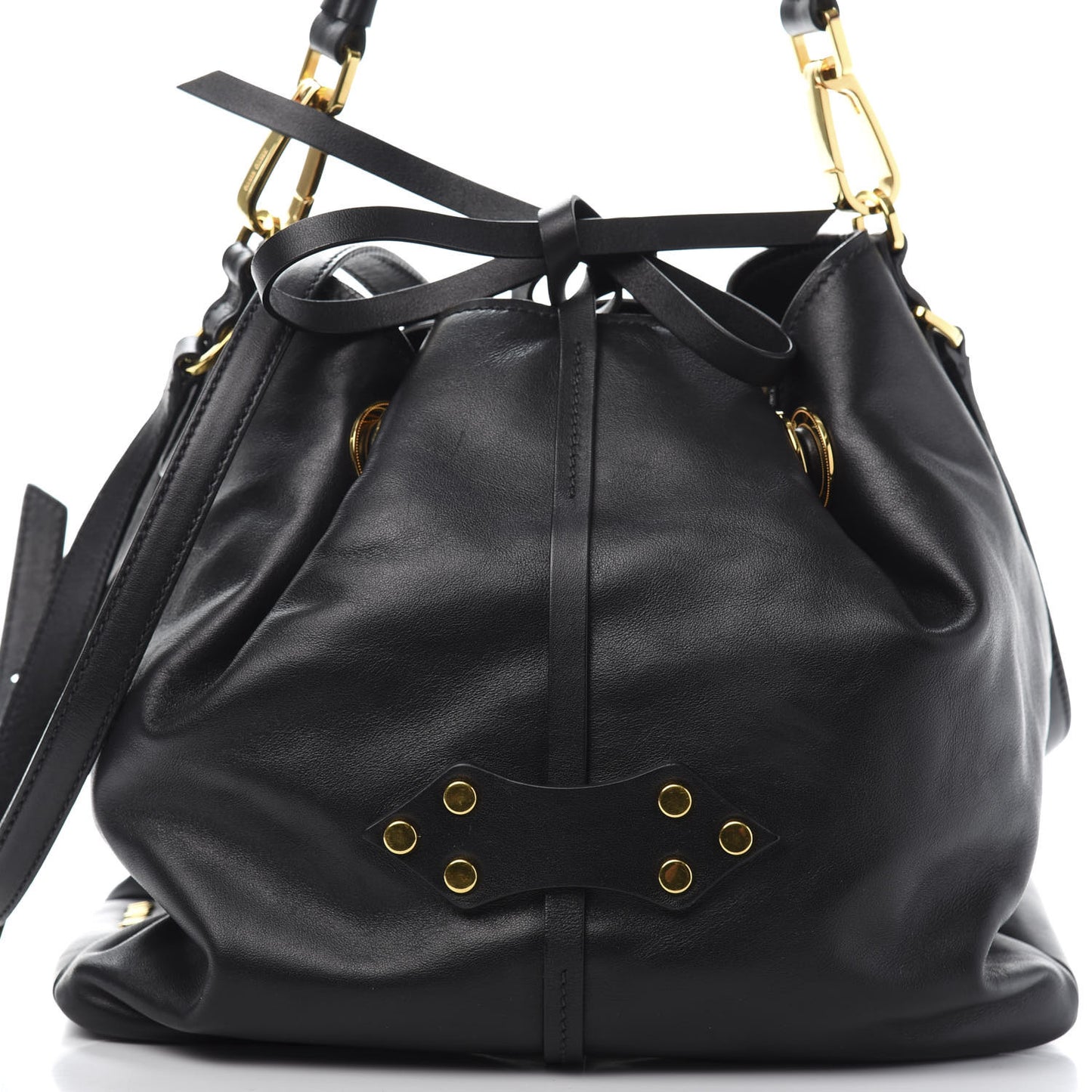 Nappa Bucket Bag Black