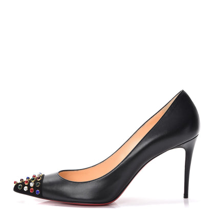 Christian Louboutin Kid Cabo 85 Pumps 38.5 Black Multicolor 1 of 9