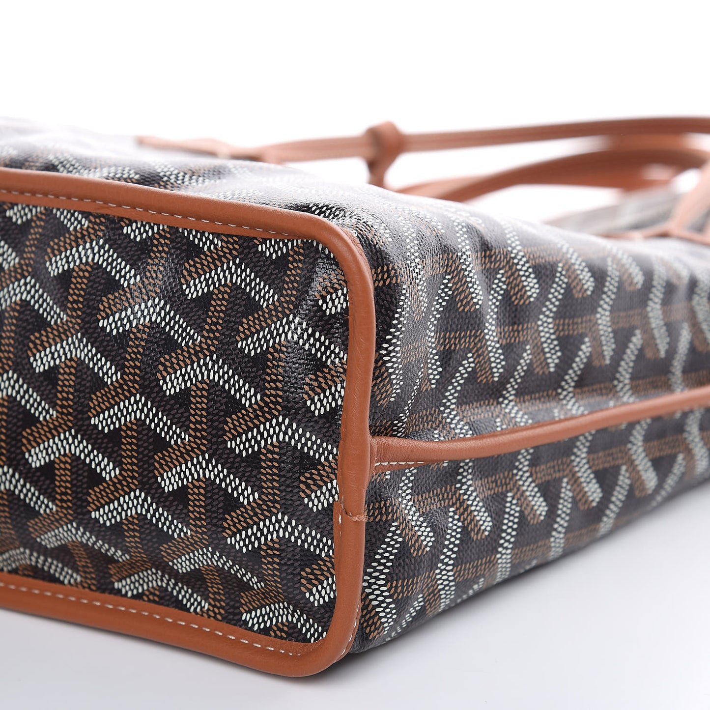 Goyardine Reversible Mini Anjou Black Gold