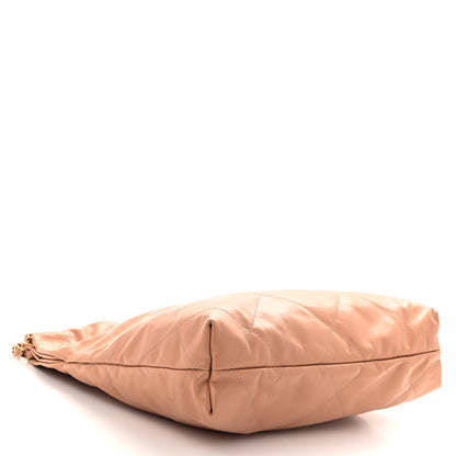 Chanel Shiny Calfskin Quilted Small Chanel 22 Beige 4 of 10