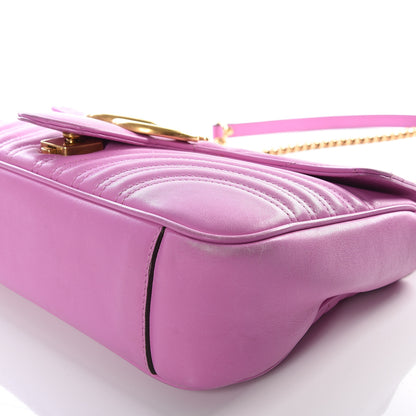 Gucci Calfskin Matelasse Medium GG Marmont Shoulder Bag Candy Mousse 7 of 15