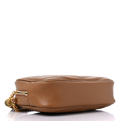 Saint Laurent Grain De Poudre Matelasse Monogram Mini Lou Camera Bag Dark Natural 4 of 11