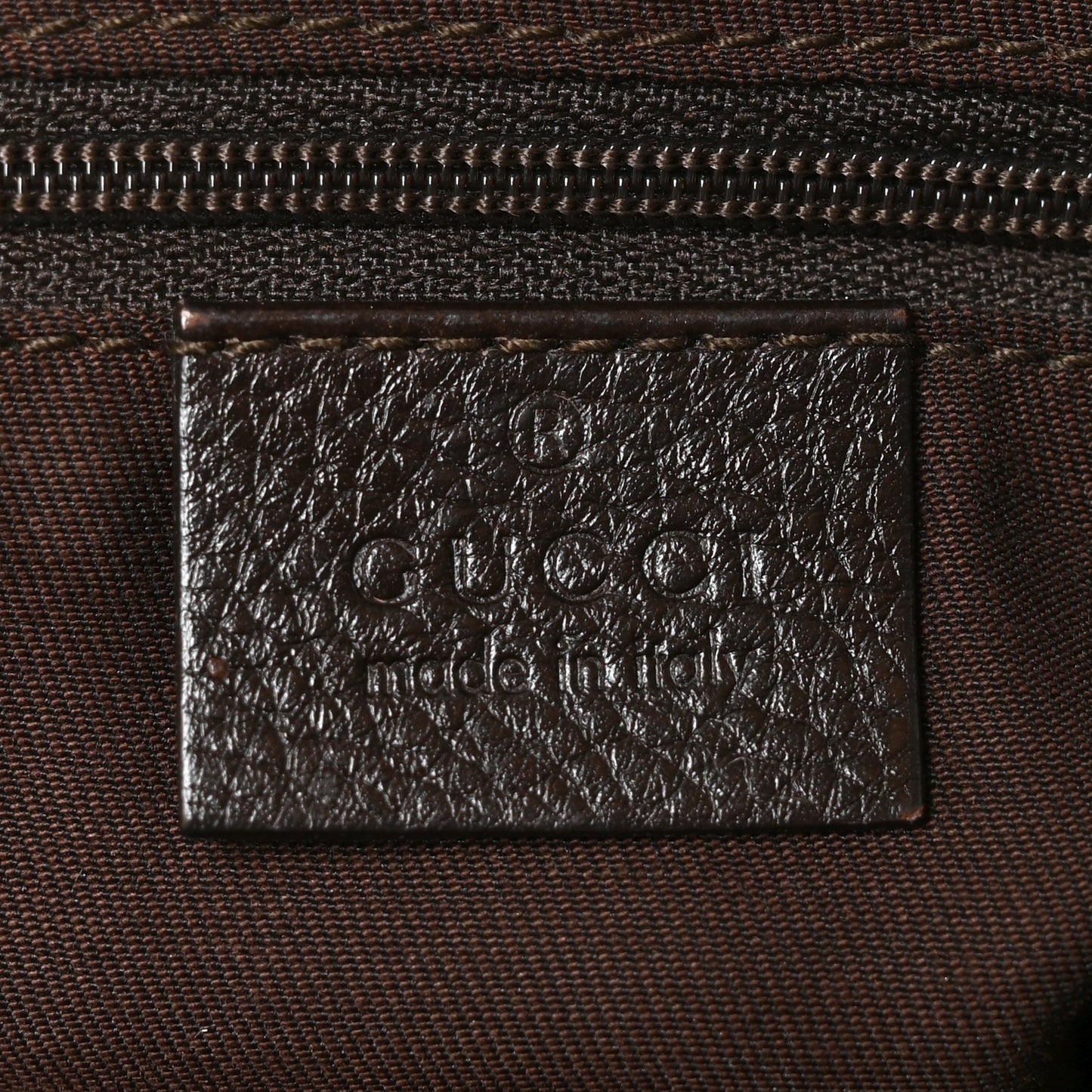 Monogram Large New Ladies Web Hobo Dark Brown