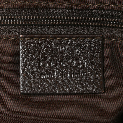 Gucci Monogram Large New Ladies Web Hobo Dark Brown 6 of 11