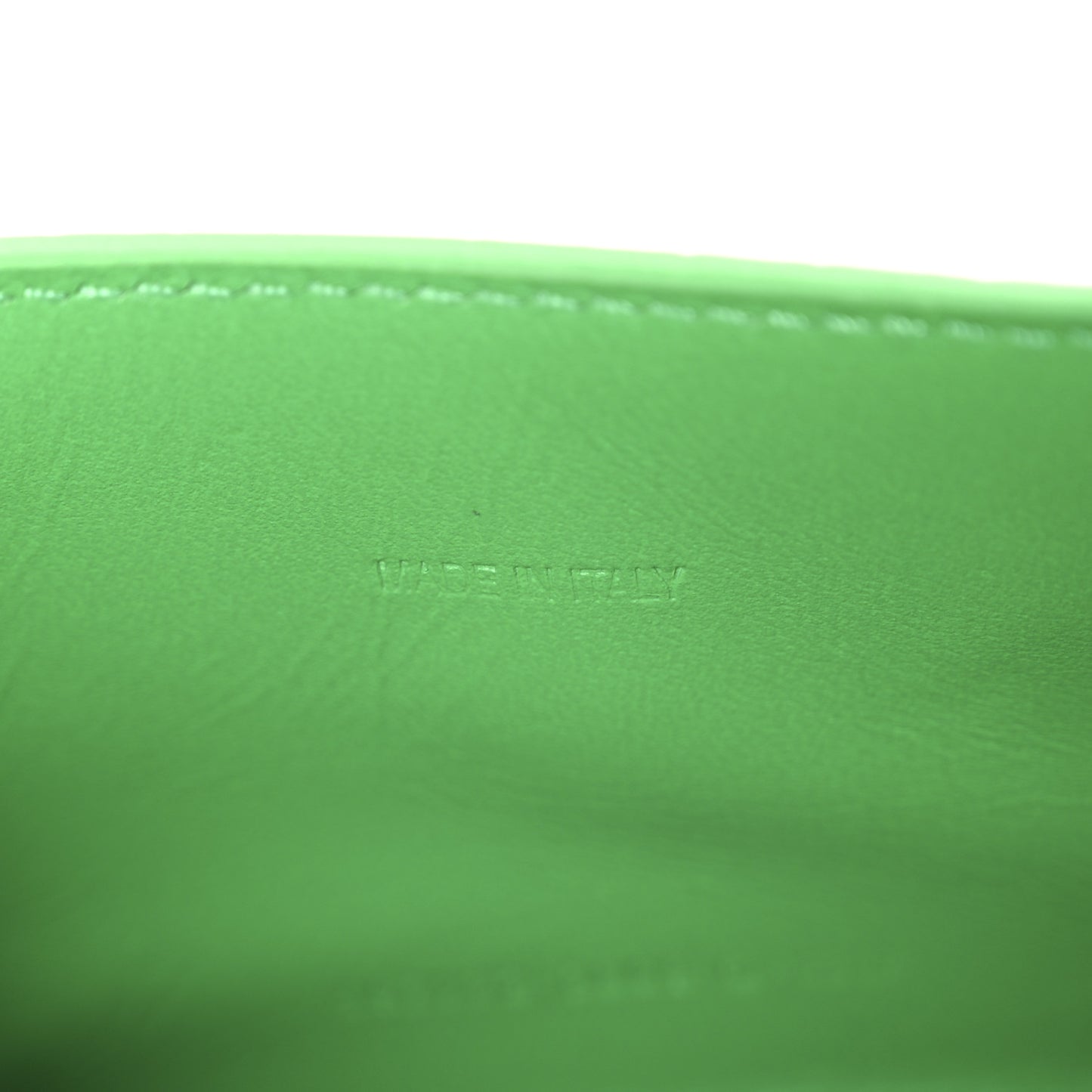 Shiny Calfskin Tonal B Crocodile Embossed Hourglass Top Handle Bag XS Vivid Green