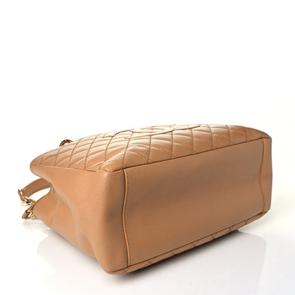 Chanel Caviar Quilted Grand Shopping Tote GST Beige 3 of 7