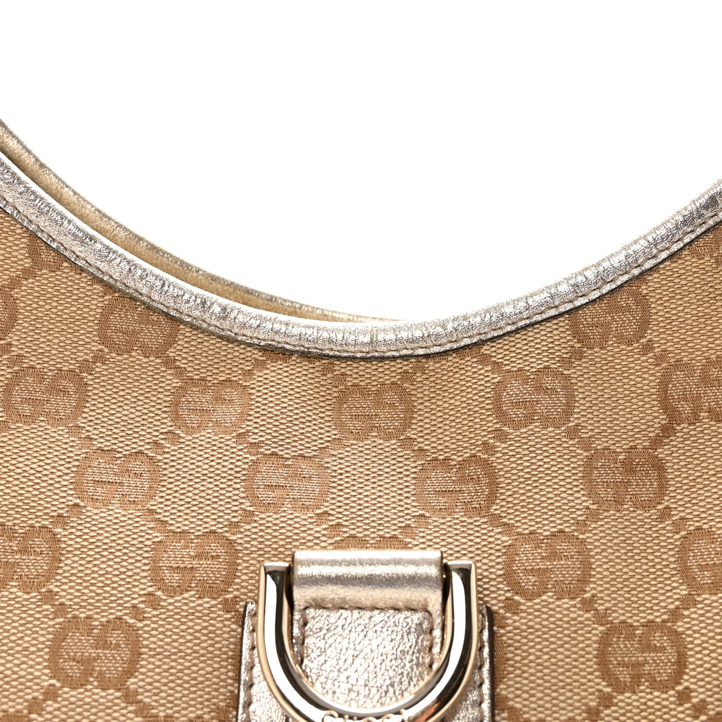 Monogram Medium Abbey D Ring Hobo Off White