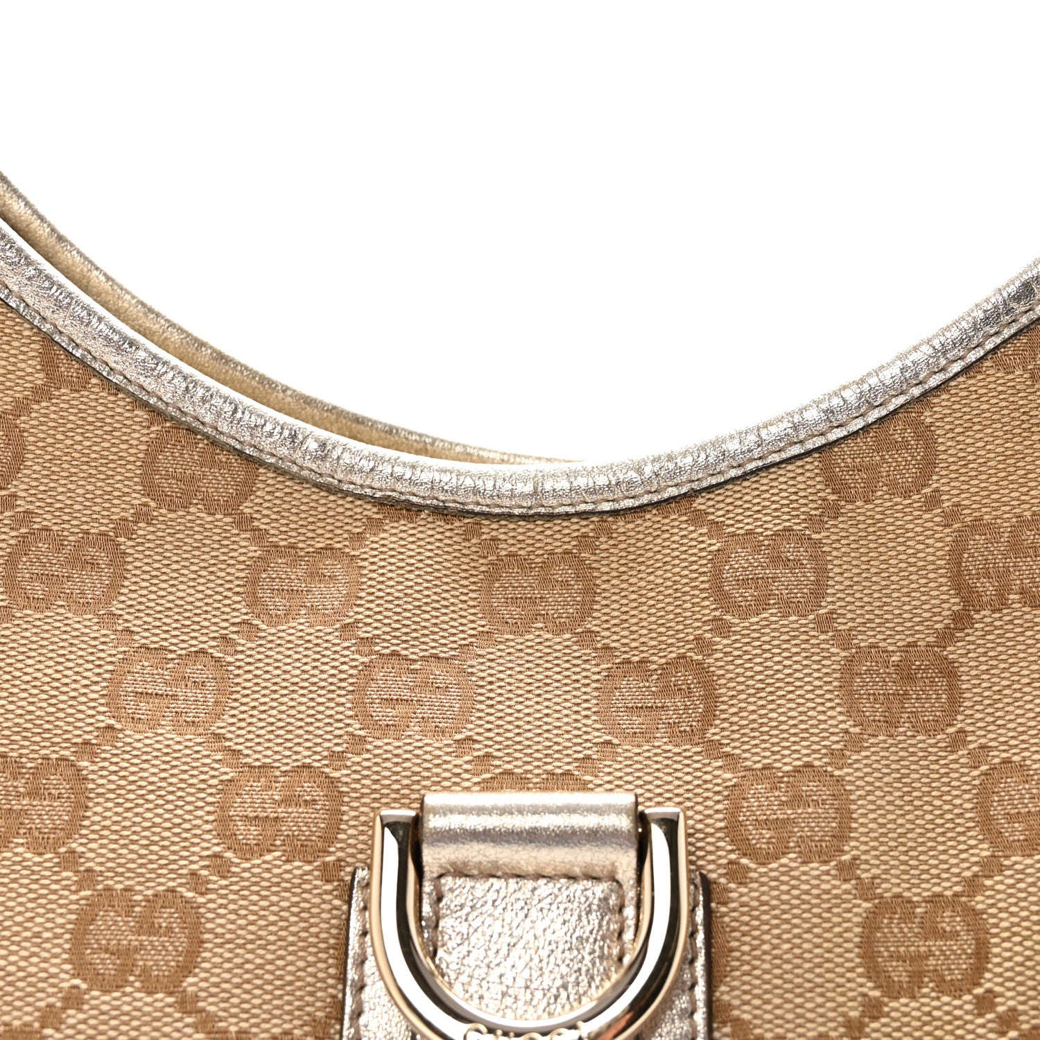 Gucci Monogram Medium Abbey D Ring Hobo Off White 8 of 10