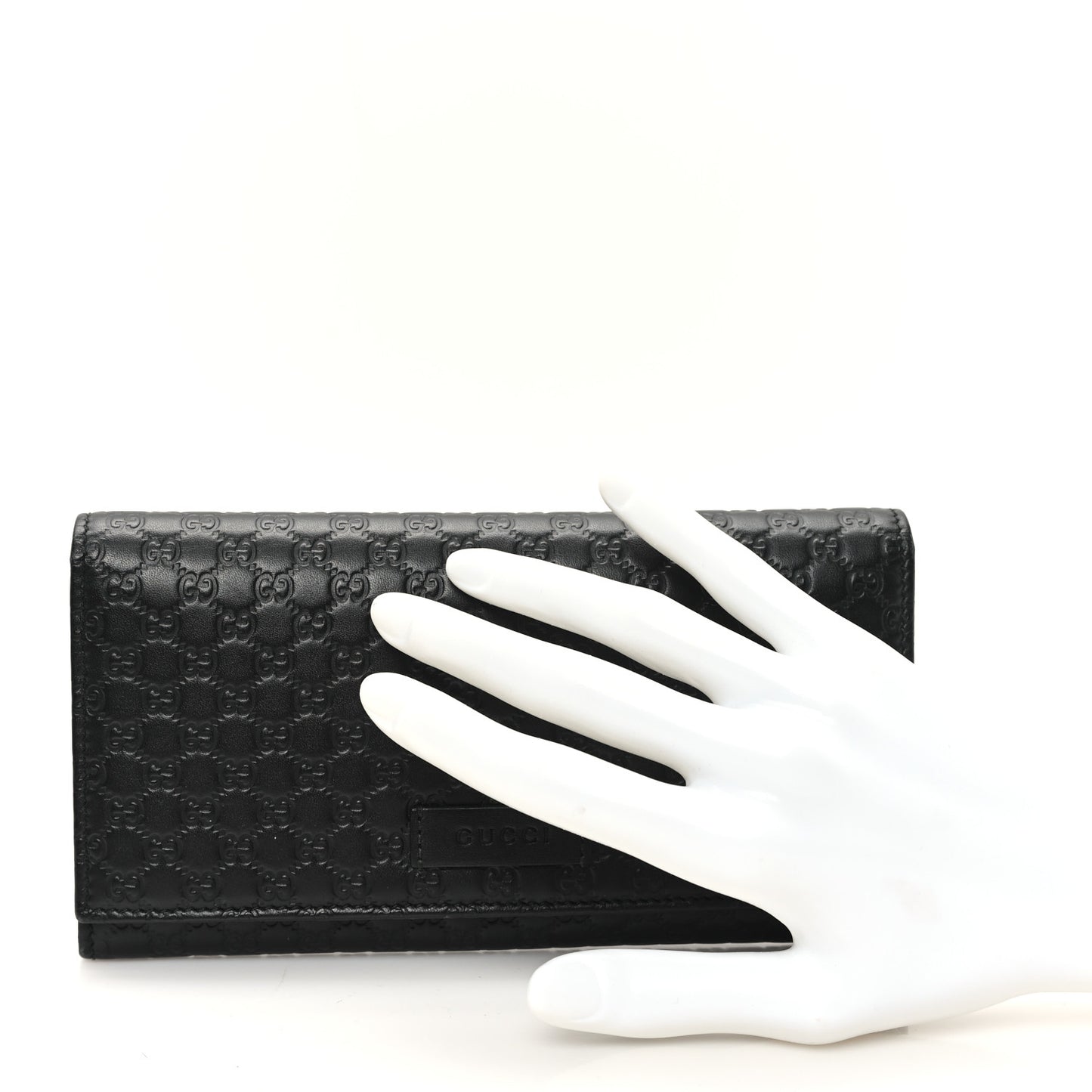 Soft Microguccissima Continental Wallet Black