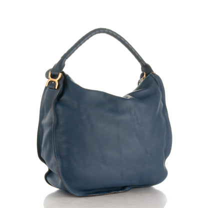 Chloe Calfskin Large Marcie Hobo Royal Navy 3 of 9