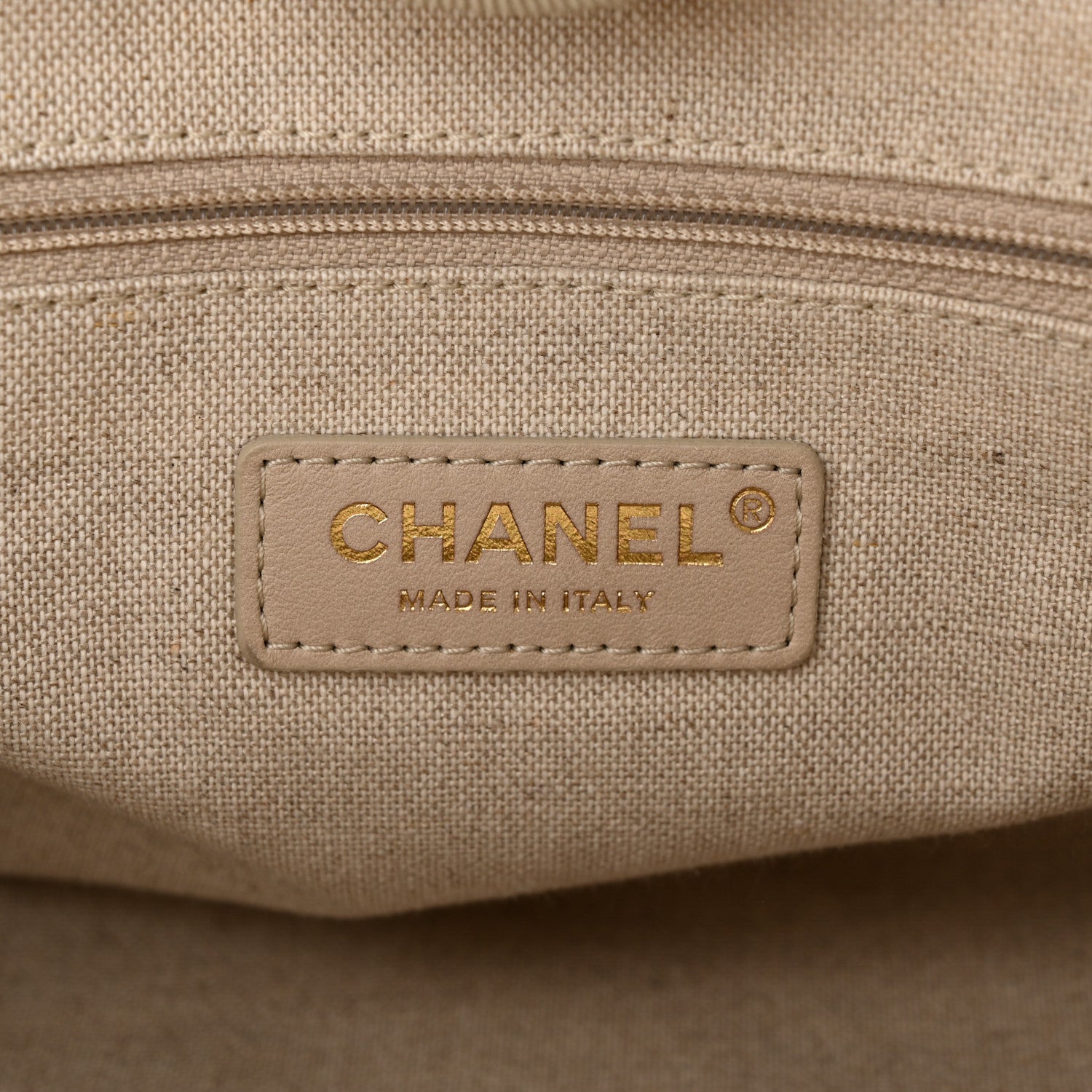 Chanel Mixed Fibers Calfskin Small Deauville Tote Beige White 7 of 12