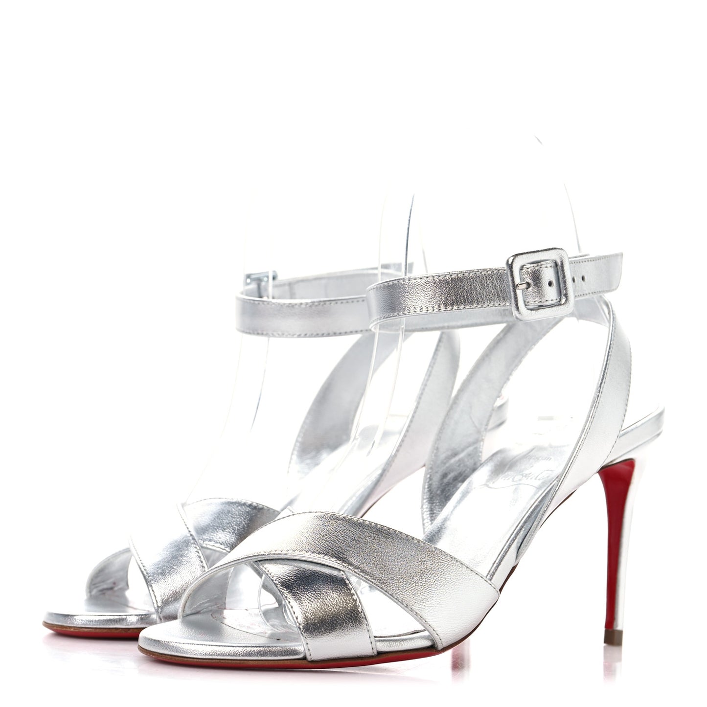 Kid Laminato Mariza 85 Sandals 36 Silver