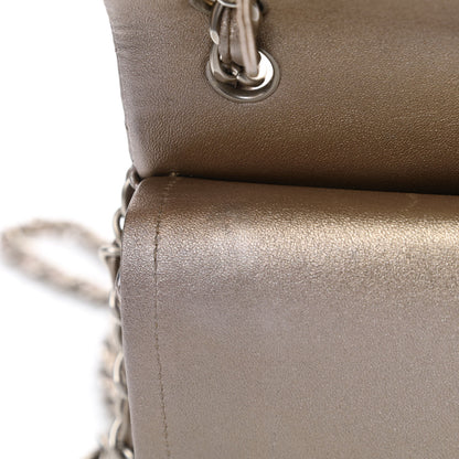 Chanel Metallic Lambskin Quilted Jumbo Double Flap Gold 13 of 17