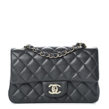 Chanel Caviar Quilted Mini Rectangular Flap Dark Charcoal 1 of 10