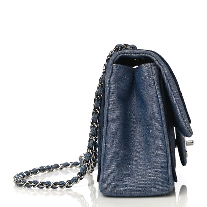 Chanel Denim Quilted Small Medallion Flap Blue 12 of 27