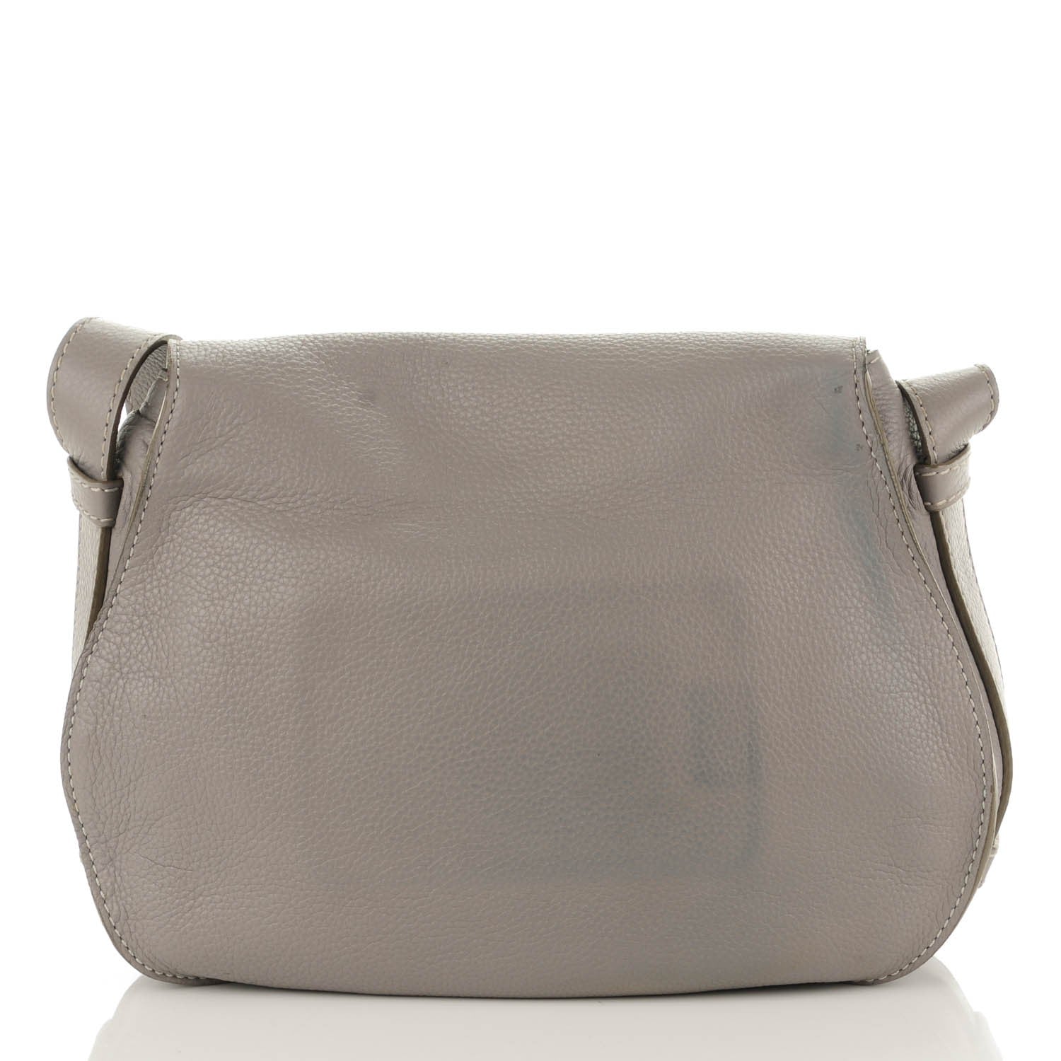 Chloe Calfskin Medium Marcie Round Crossbody Bag Cashmere Grey 11 of 12
