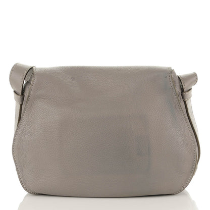 Chloe Calfskin Medium Marcie Round Crossbody Bag Cashmere Grey 11 of 12