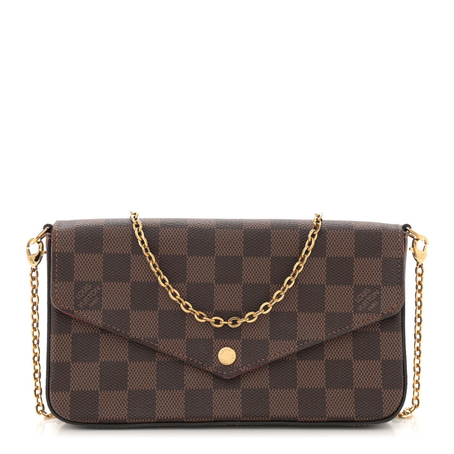 Damier Ebene Pochette Felicie Chain Wallet