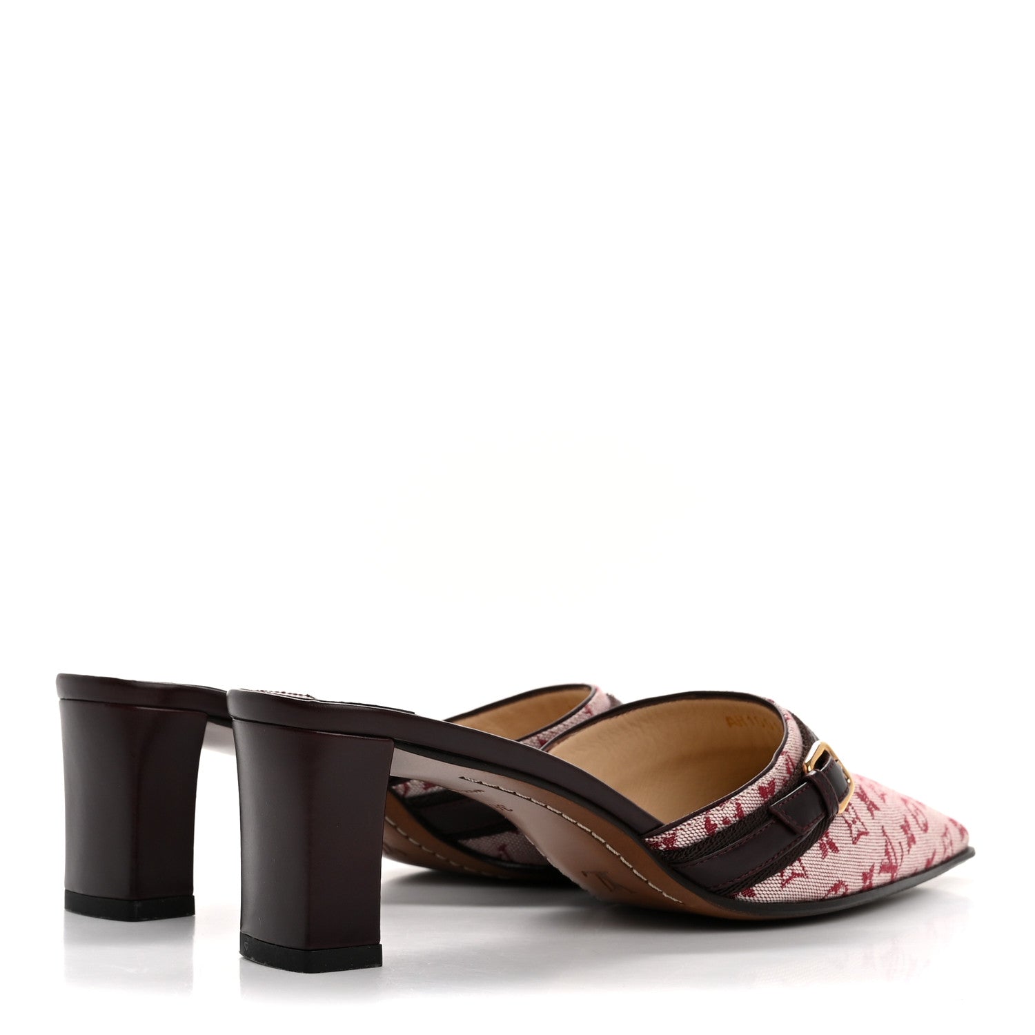 Louis Vuitton Monogram Mini Lin Mules 36 Cherry 5 of 10