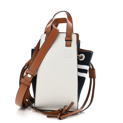Loewe Calfskin Canvas Sailor Mini Hammock Shoulder Bag White Tan 1 of 10
