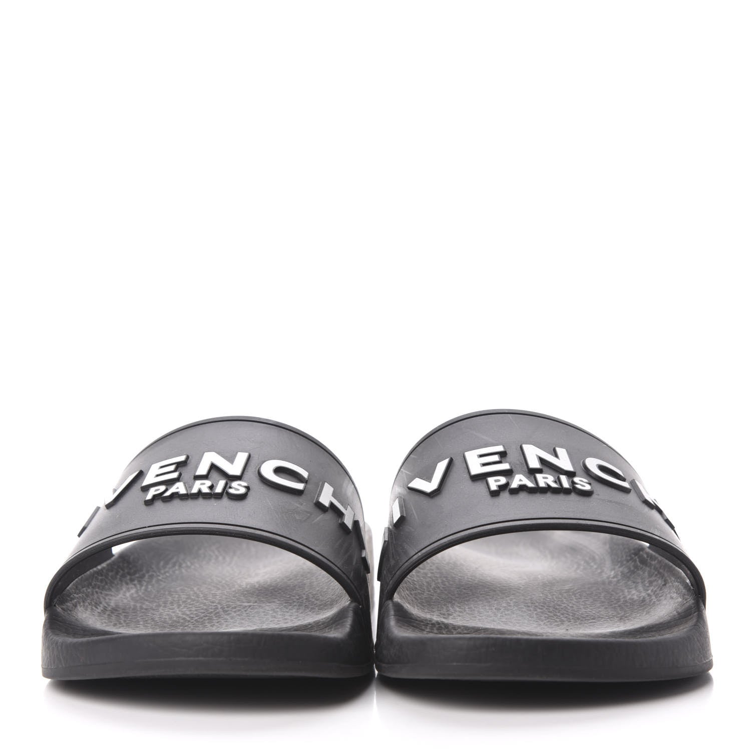 Givenchy Rubber Logo Pool Slide Sandals 37 Black 2 of 7