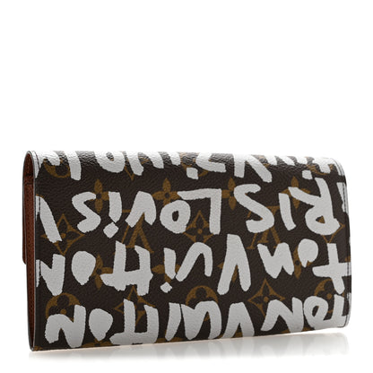 Louis Vuitton Monogram Graffiti Porte-Monnaie Wallet Silver 3 of 8