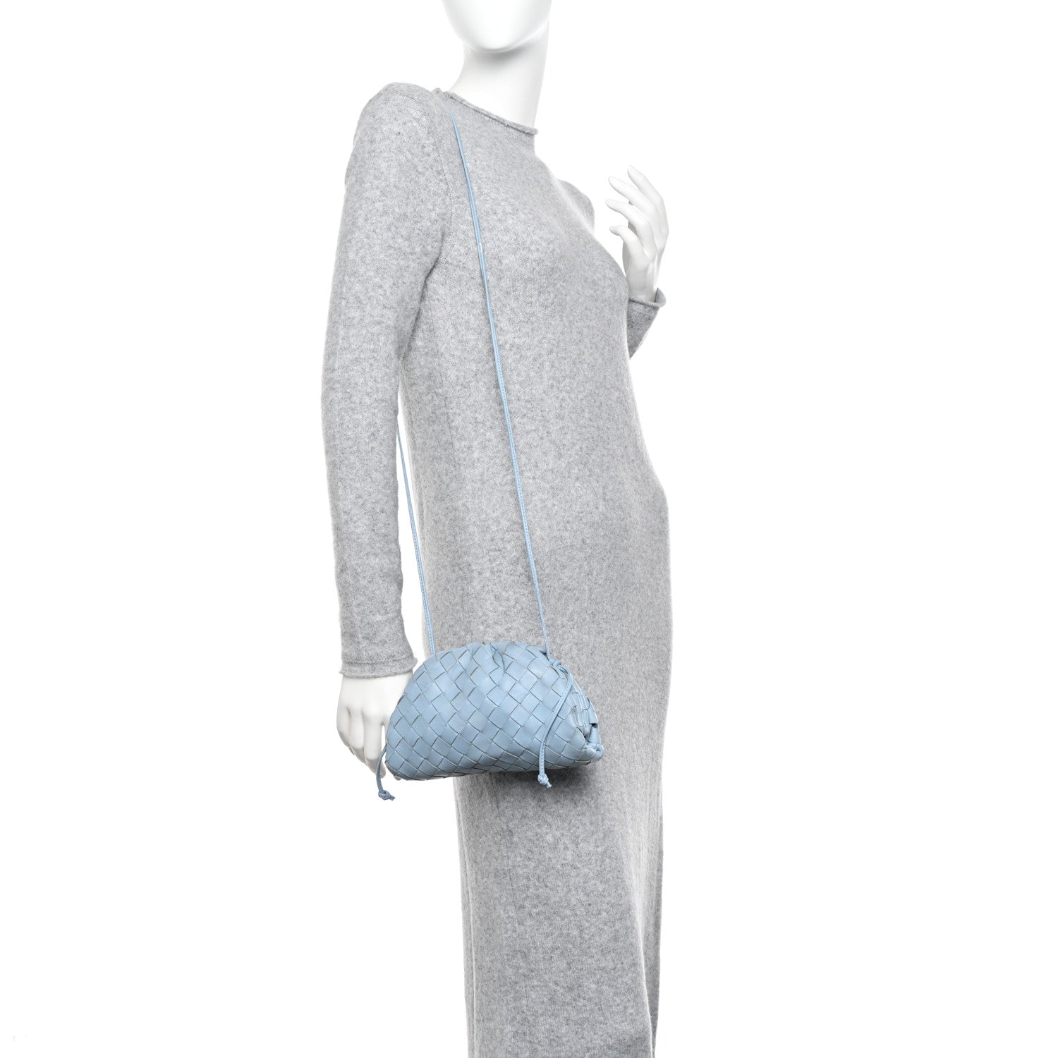 Bottega Veneta Nappa Intrecciato The Mini Pouch Ice 2 of 15