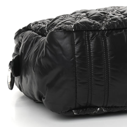 Chanel Nylon Quilted Tweed Stitch Bubble Camera Case Black 8 of 10