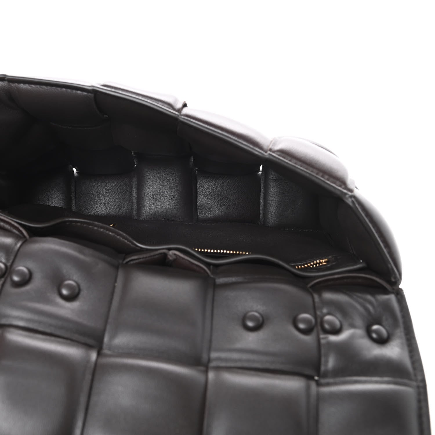 Bottega Veneta Lambskin Maxi Intreccio Padded Chain Cassette Crossbody Bag Black 5 of 10