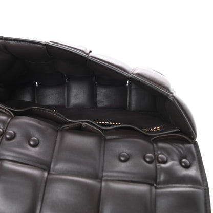 Bottega Veneta Lambskin Maxi Intreccio Padded Chain Cassette Crossbody Bag Black 5 of 10