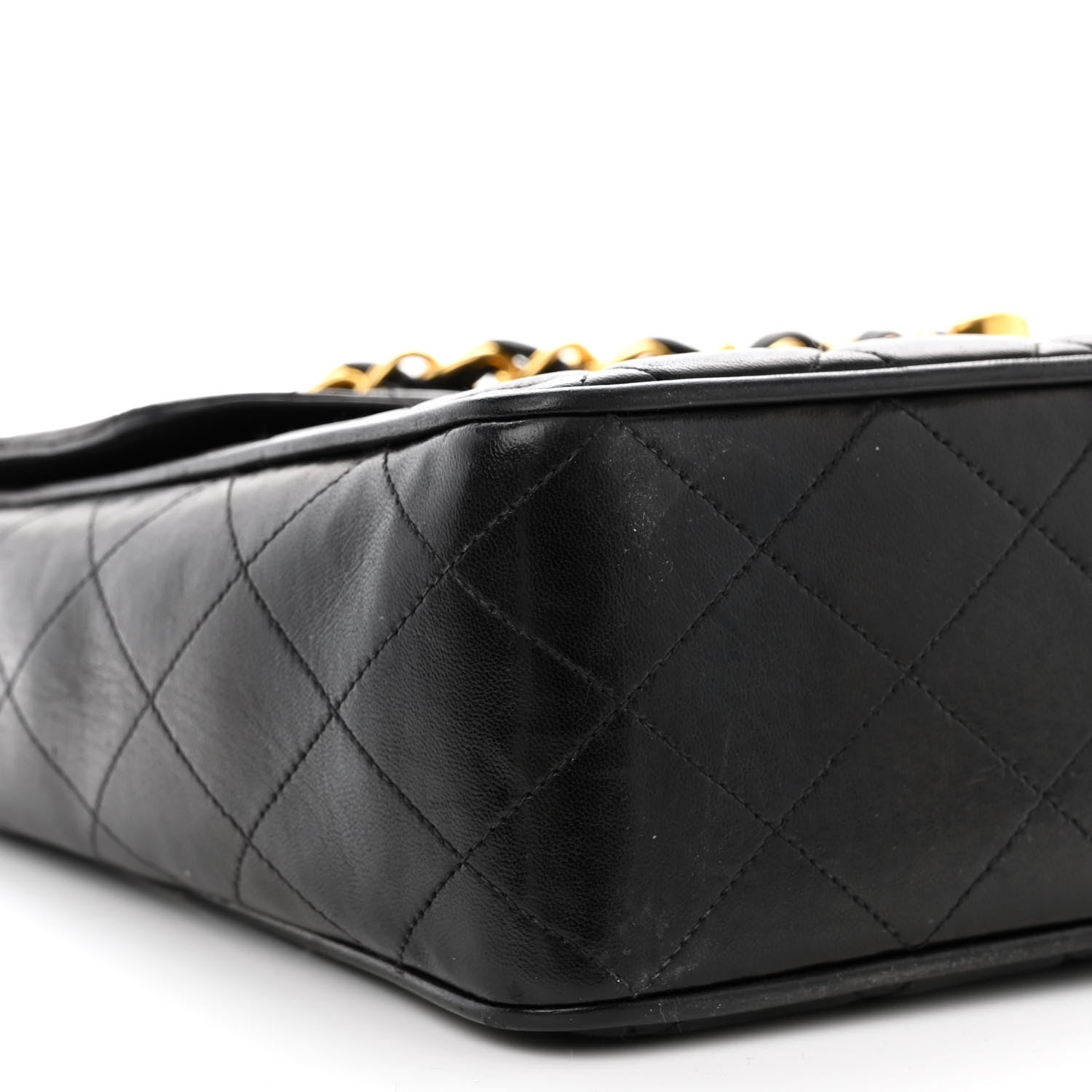 Chanel Lambskin Quilted XL Jumbo Single Flap Black 10 of 16