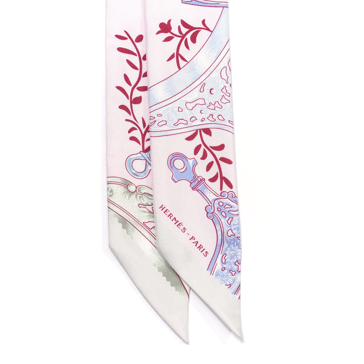Silk Etriers Remix Twilly Rose Pale Bordeaux