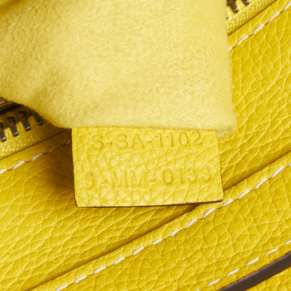 Celine Drummed Calfskin Micro Luggage Citron 10 of 10
