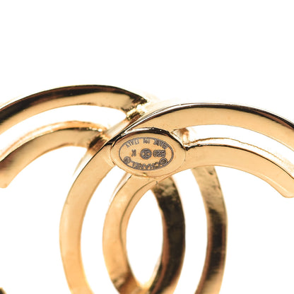 Chanel Metal Obazine CC Earrings Gold 4 of 6
