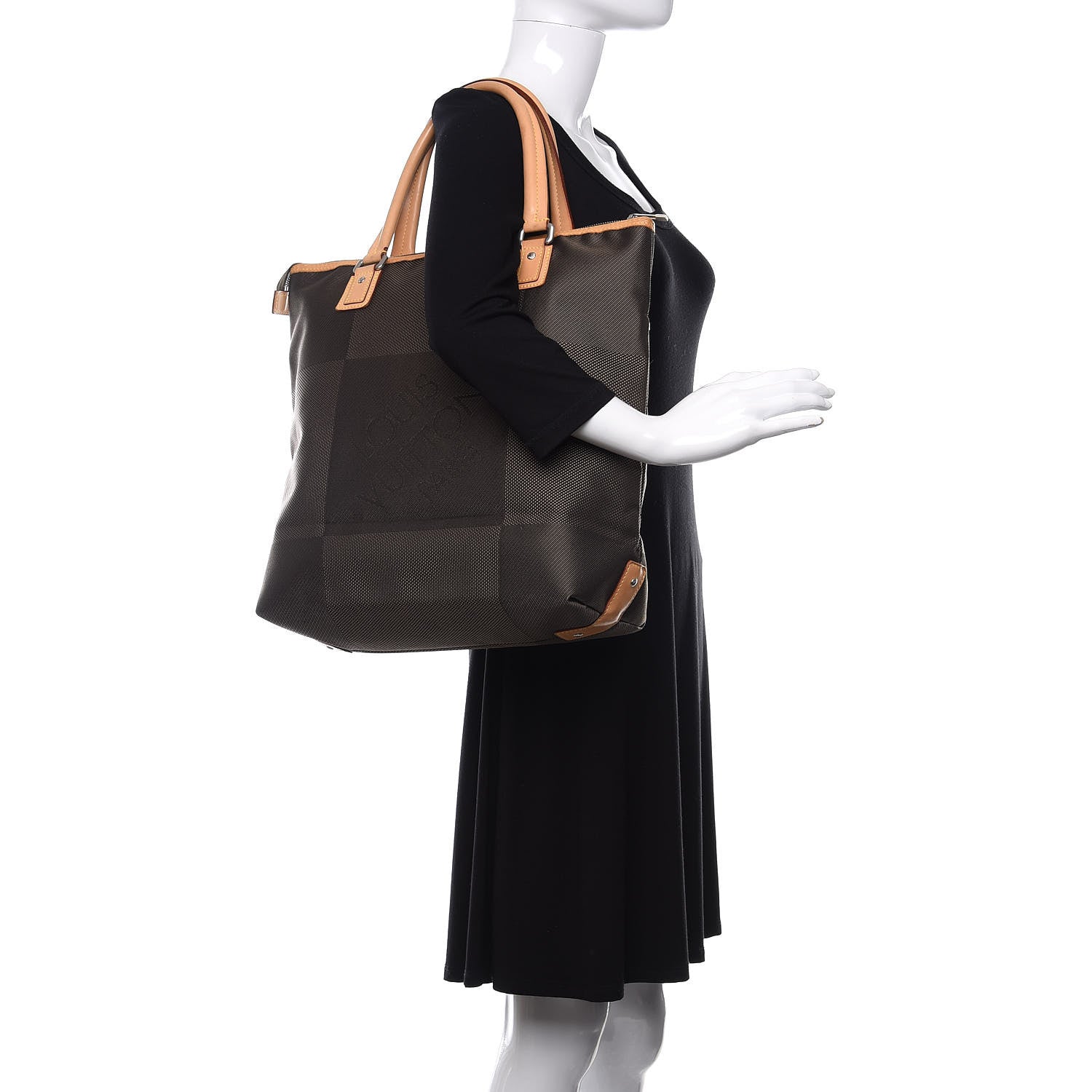 Louis Vuitton Damier Geant Cougar Tote Terre 2 of 11