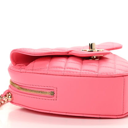 Chanel Lambskin Quilted CC In Love Heart Bag Pink 9 of 11
