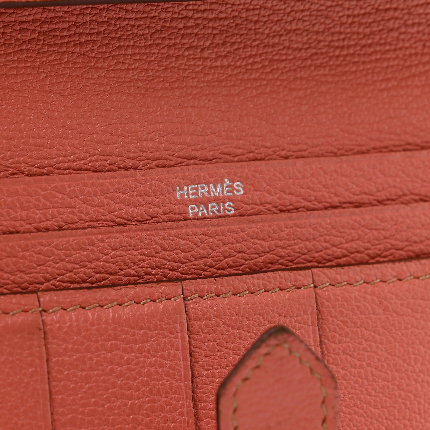 Chevre Mysore Bearn Gusset Wallet Crevette