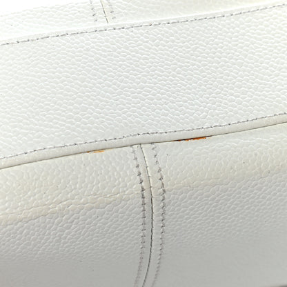 Chanel Caviar Shopper Tote White 10 of 11