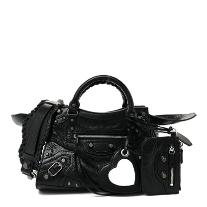 Balenciaga Agneau Arena Neo Cagole Handbag XS Black 1 of 8