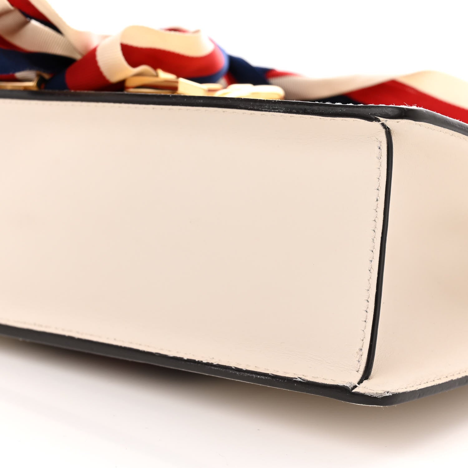 Gucci Calfskin Small Sylvie Shoulder Bag Off White 10 of 14