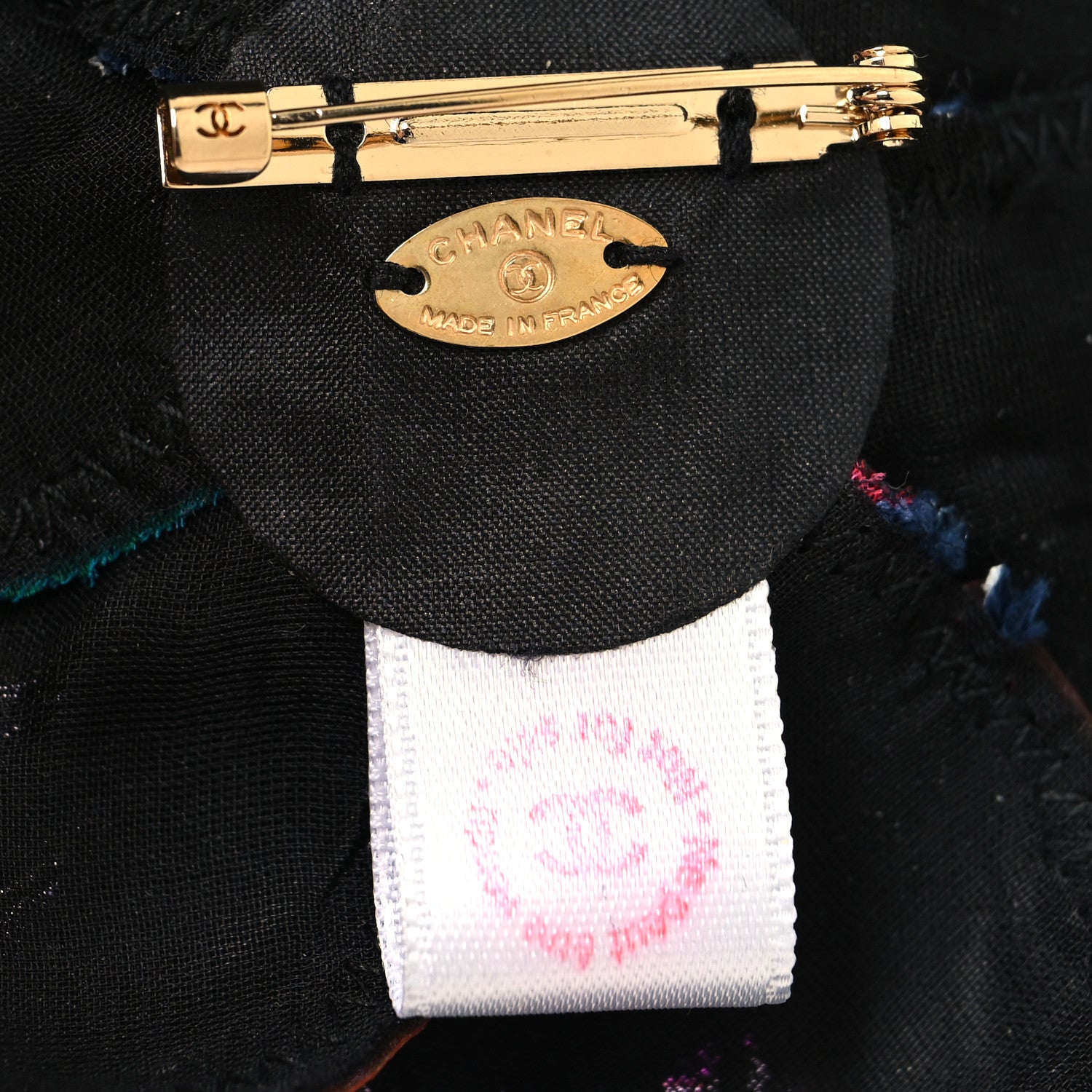 Chanel Patchwork Vinyl Camellia Pin Brooch Multicolor 3 of 3